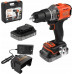 Black&Decker Akku-Schlagbohrschr. 18V 2x2Ah. Kof BCD383D2XK