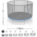 NeoSport Garden Trampoline 6ft/183cm With outer mesh i drabinką