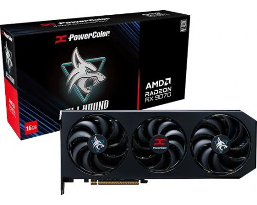 POWERCOLOR Hellhound Radeon RX 9070 16GB GDDR6 (RX9070 16G-L/OC)