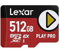 SD  Lexar Play Pro MicroSDXC 512 GB UHS-I (LMSXPS0512G-BNNNG)