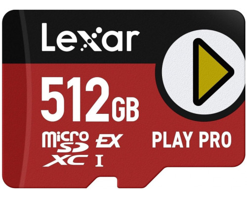 SD  Lexar Play Pro MicroSDXC 512 GB UHS-I (LMSXPS0512G-BNNNG)