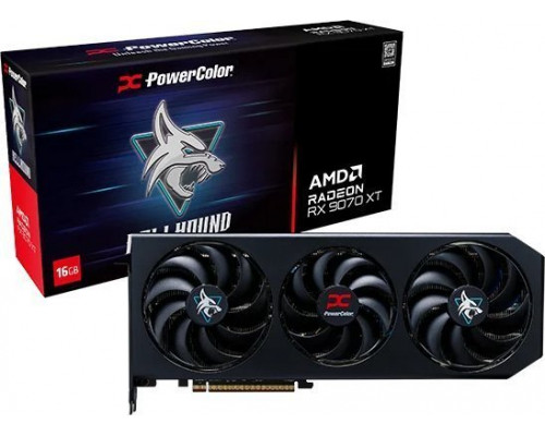 POWERCOLOR Hellhound Radeon RX 9070 XT 16GB GDDR6 (RX9070XT 16G-L/OC)