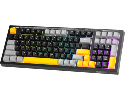 Marvo K638A,  US, do gry, przewodowa (USB), czarna, pod�wietlenie