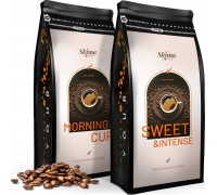 Zestaw 1kgX2 SWEET&INTENSE/MORNING CUP Świeżo Palona do ekspresu + GRATIS