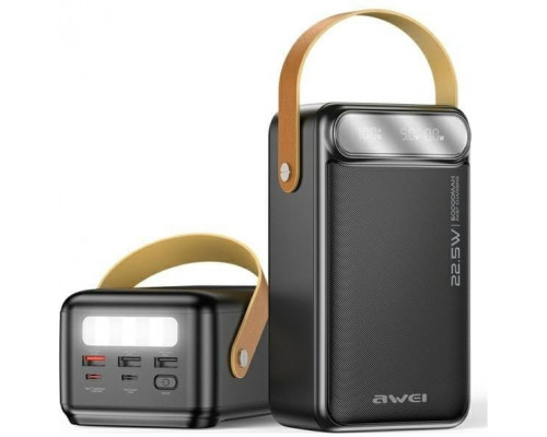 Awei P101K 60000mAh 22,5W 3xUSB-A 2xUSB-C black