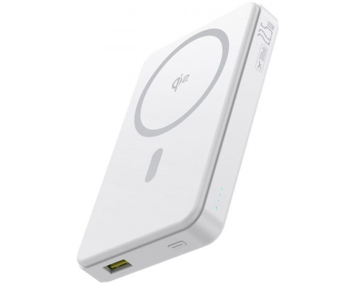 Baseus Baseus Airpow II 10000mAh Qi2  MagSafe 22,5W  kablem Baseus Simple Series USB-C - USB-C 20V/3A (30cm) - White