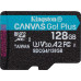 SD  Kingston Canvas Go! Plus (Gen4) MicroSDXC 128 GB Class 10 UHS-I/U3 A2 V30 (SDCG4/128GBSP)