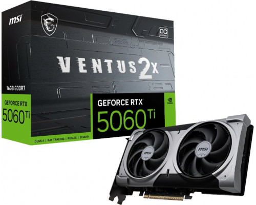 MSI GeForce RTX 5060 Ti Ventus 2X OC Plus 16GB GDDR7 DLSS4