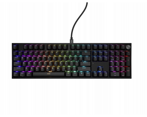 KLAWIATURA DLA GRACZY GENESIS THOR 404 US PODŚWIETLENIE RGB MECHANICZNA CZARNA OUTEMU PEACH SILENT