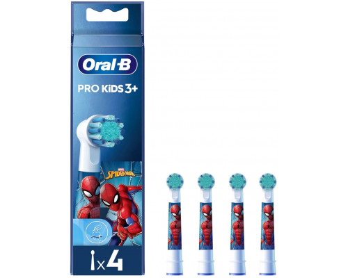 Oral-B Kids Pro Kids3+, 4 pc(s), Multicolour, White, Spider-Man, 3 yr(s), Blister