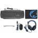 Nedis GCK41100BKUS Gaming set 4-in-1 (headphones, keyboard with backlight, optical mouse and non-slip mouse pad)