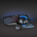 Nedis GCK41100BKUS Gaming set 4-in-1 (headphones, keyboard with backlight, optical mouse and non-slip mouse pad)