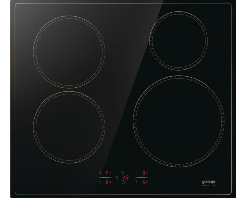 Gorenje  platums 59.5 cm  bez ramja  melna - Iebuvejama indukcijas plits virsma