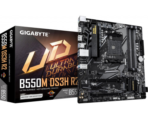 GIGABYTE B550M DS3H R2 płyta główna AMD B550 Socket AM4 micro ATX