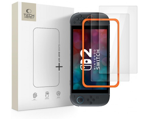 SZKŁO HARTOWANE TECH-PROTECT EASY SET+ 2-PACK NINTENDO SWITCH 2 CLEAR