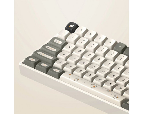 IQUNIX F97 Hitchhiker Wireless Gaming Tastatur, RGB - Moonstone-Switches