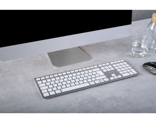 cherry KW 9100 SLIM FOR MAC KEYBOARD/WIRELESS SILVER PAN-NORDIC