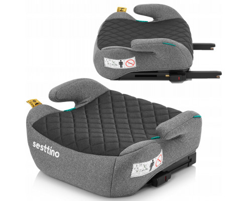 FOTELIK SAMOCHODOWY SESTTINO XBOOSTER GRAY-BLACK I-SIZE 125-150 cm
