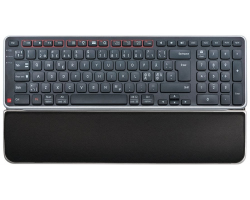 Contour Design Balance Keyboard PN + wrist rest, Full-size (100%), Wired & Wireless, RF Wireless + USB, QWERTY, Black
