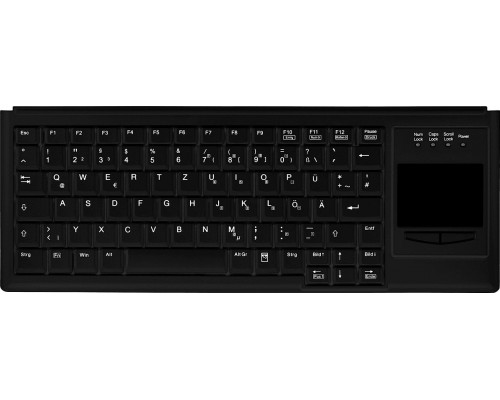 Active Key AK-4400-G klawiatura Uniwersalne PS/2 QWERTZ Niemiecki Czarny