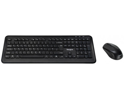 Targus - Tastatur-und-Maus-Set - Kombination - full size - kabellos - 2.4 GHz - QWERTY - Nordisch - Schwarz