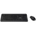 Targus - Tastatur-und-Maus-Set - Kombination - full size - kabellos - 2.4 GHz - QWERTY - Nordisch - Schwarz