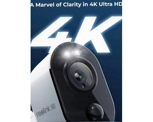 Reolink Argus 3 Ultra, 8 MP outdoor and indoor security camera, white