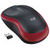 Bevielė pelė Logitech M185. Raudona