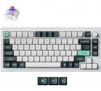 Keychron Q1 HE 75% Knob Wireless Tri-Mode QMK Gateron 2.0 Magnetic Switch Shell White