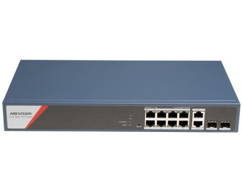Hikvision DS-3E1512HP-SI-8P2T2F Managed Switch PoE - Switch - 1 Gbps (DS-3E1512HP-SI-8P2T2F)