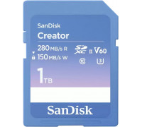 SD  SanDisk Creator SDXC 1 TB Class 10 UHS-II/U3 V60 (SDSDXEP-1T00-GNCIS)