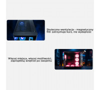 Rampage Loopy akwarium 7x wentylator ARGB Infinity HUB black (LOOPY-BLACK)