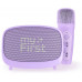myFirst Voice 2 - zestaw do karaoke dla dzieci - mikrofon i głośnik bezprzewodowy z efektami modyfikacji dźwięku (purple)