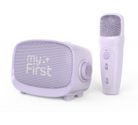 myFirst Voice 2 - zestaw do karaoke dla dzieci - mikrofon i głośnik bezprzewodowy z efektami modyfikacji dźwięku (purple)