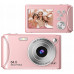 Aparat Cyfrowy Zdjęcia 64MP Filmy 4K / 30fps 18x ZOOM AntiShake / XREC Q18 / Rose