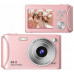Aparat Cyfrowy Zdjęcia 64MP Filmy 4K / 30fps 18x ZOOM AntiShake / XREC Q18 / Rose