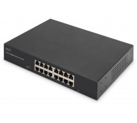 Digitus 16-port  gigabitowy, 19 cali, niezarządzalny