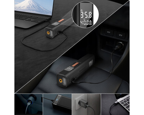 Extralink | Odkurzacz samochodowy | z kompresorem 2w1 12V USB