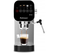 Rohnson espresso, 1360 W, 20 bar, slim design, dotykový ovládací panel, vysokotlaká tryska
