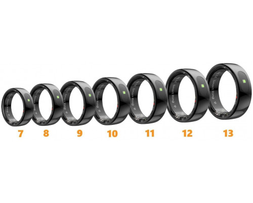 Smart RING PRO black, pomiar stresu, t�tno, monitorowanie snu, roz. 13, Powerton