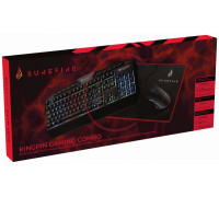 KingPin Gaming Combo Set (Keyboard QWERTY Italian, 7-Button RGB Mouse & Mouse Pad)