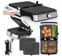 Grill Elektryczny Opiekacz Do Kebaba Kontaktowy Xxl 2000W Rozkładany Mocny
