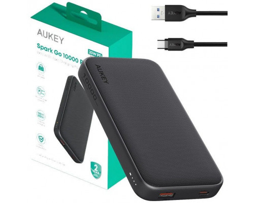 AUKEY PB-Y46P PowerBank | 10000mAh | 20W | 2xUSB | cable USB-C