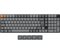 Keychron K17 MAX QMK/VIA Hot Swap Low Profile Mechanical Keyboard, Gateron Brown Switches