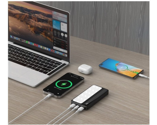 rebeltec P10 LCDPD 10 000mAh LAMP z funkcją mocnego źródła światła, moc wyjściowa 22,5W Port Delivery (PD20W)