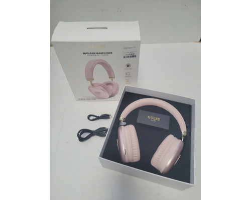 Guess Metallic Triangle Logo - Wireless nauszne Bluetooth V5.3 (pink)