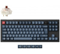 V3 Max(schwarz/blaugrau, DE-Layout, Gateron Jupiter Brown, Hot-Swap, RGB)