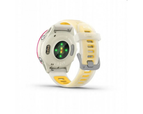 Garmin Forerunner® 570 - 42mm, Raspberry Aluminium with Translucent Bone/Mango Band