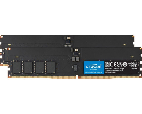 DDR5 64GB/6400 (2*32GB) CL52 CUDIMM Crucial
