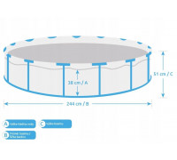 Intex bazén Florida 2,44x0,51 m, bez příslušenství
